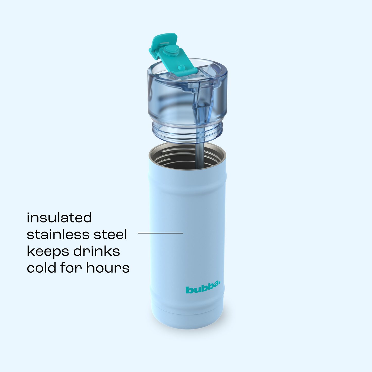 bubba 18 oz DualSip Insulated Stainless Steel Water Bottle - Daydreamin - US 4117