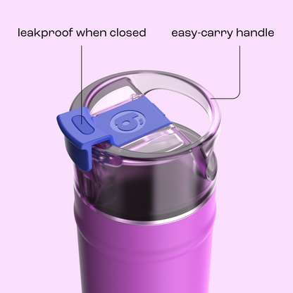 bubba 18 oz DualSip Insulated Stainless Steel Water Bottle - Mood Booster - US 6136