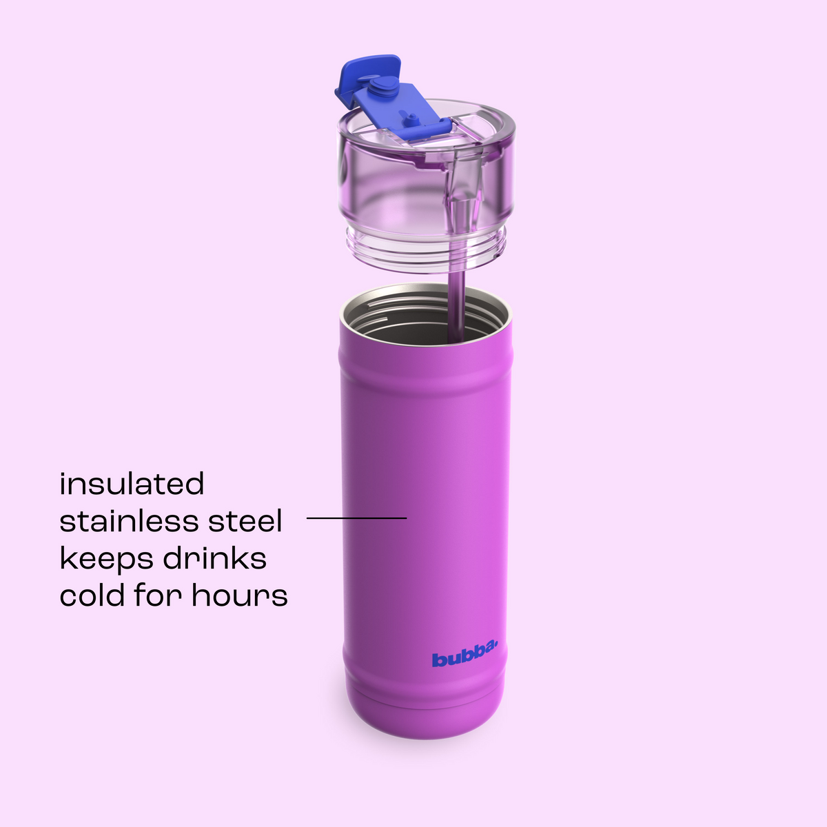 bubba 32 oz DualSip Insulated Stainless Steel Water Bottle - Mood Booster - US 4007
