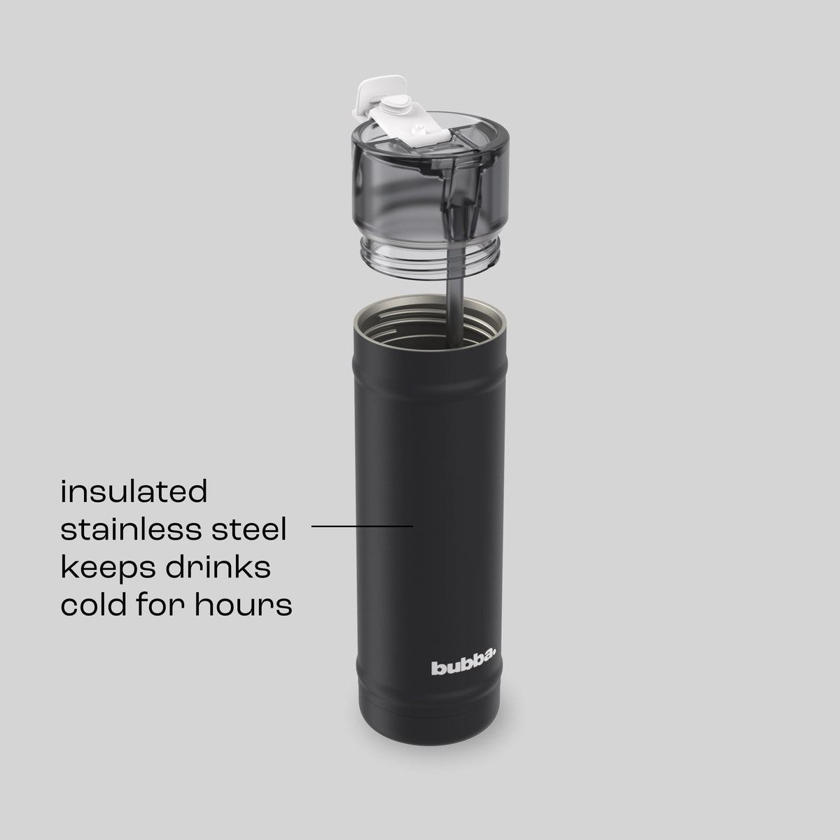 bubba 24 oz DualSip Insulated Stainless Steel Water Bottle - Office Siren - US 9565