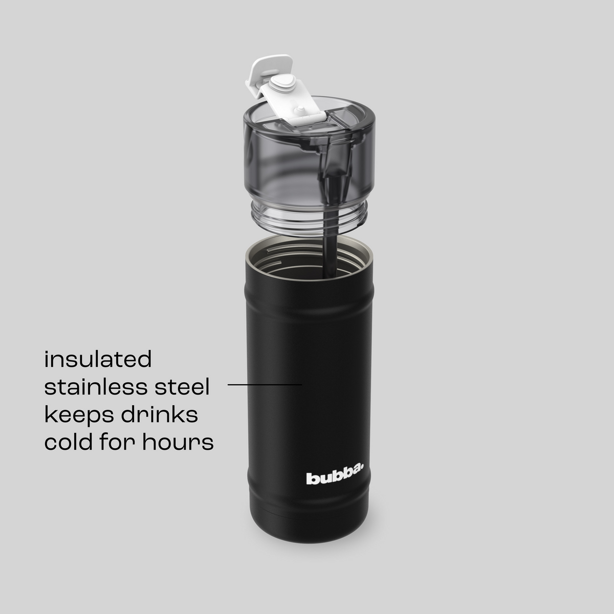 bubba 18 oz DualSip Insulated Stainless Steel Water Bottle -  Office Siren - US 2832