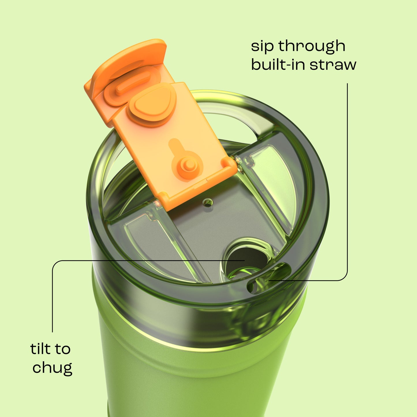bubba 24 oz DualSip Insulated Stainless Steel Water Bottle - Glow Up - US 6329