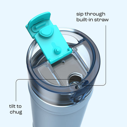 bubba 24 oz DualSip Insulated Stainless Steel Water Bottle - Daydreamin - US 7847