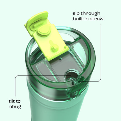 bubba 24 oz DualSip Insulated Stainless Steel Water Bottle - Tropical Eclipse - US 9519