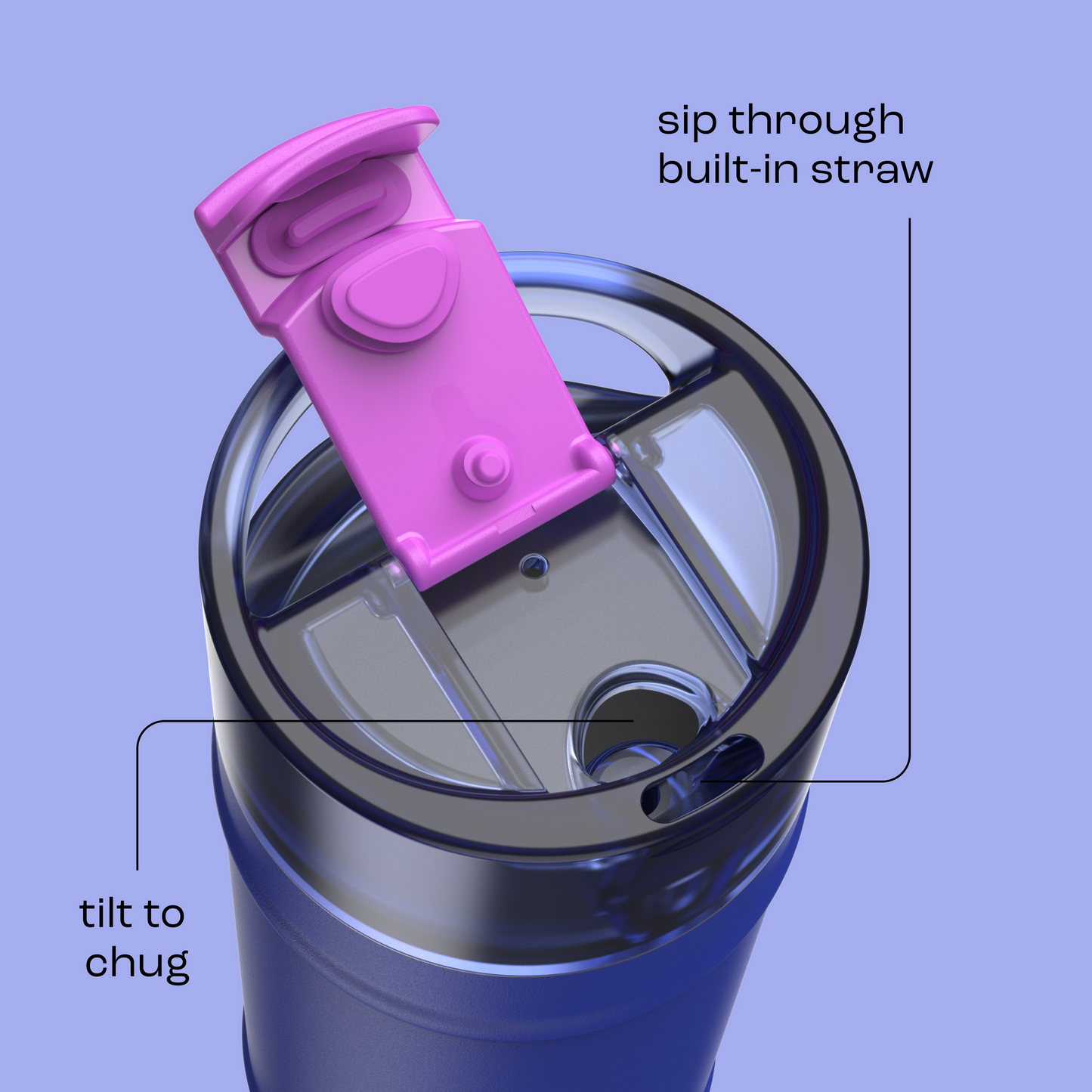 bubba 18 oz DualSip Insulated Stainless Steel Water Bottle - Ocean Energy - US 1857