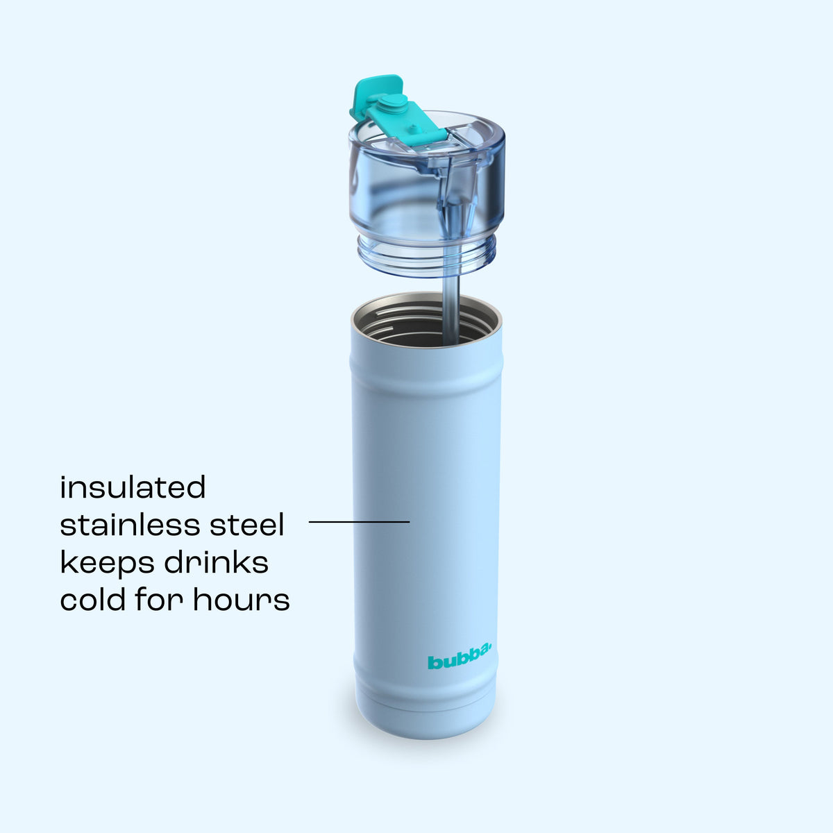 bubba 24 oz DualSip Insulated Stainless Steel Water Bottle - Daydreamin - US 7847