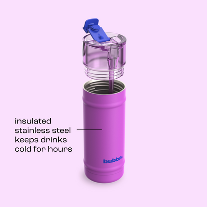 bubba 18 oz DualSip Insulated Stainless Steel Water Bottle - Mood Booster - US 6136