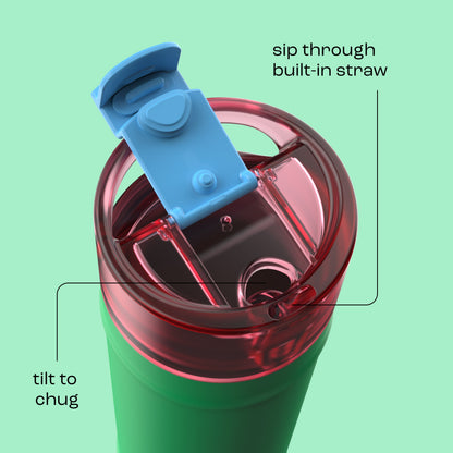 bubba 24 oz DualSip Insulated Stainless Steel Water Bottle - Fresh Serve - US 7845