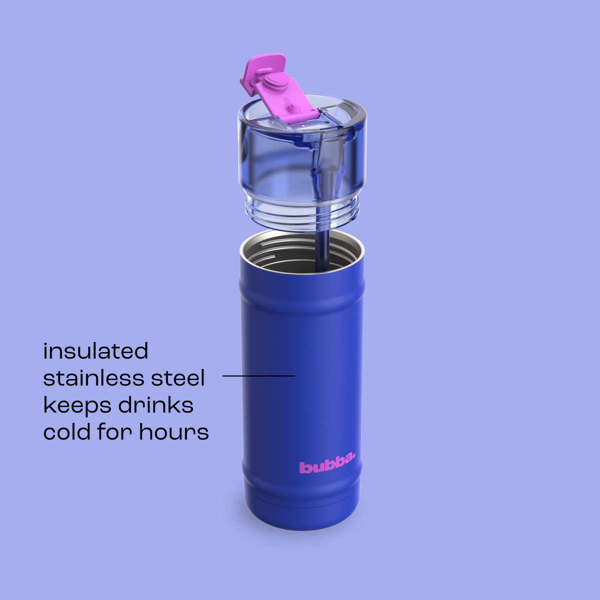 bubba 18 oz DualSip Insulated Stainless Steel Water Bottle - Ocean Energy - US 1857