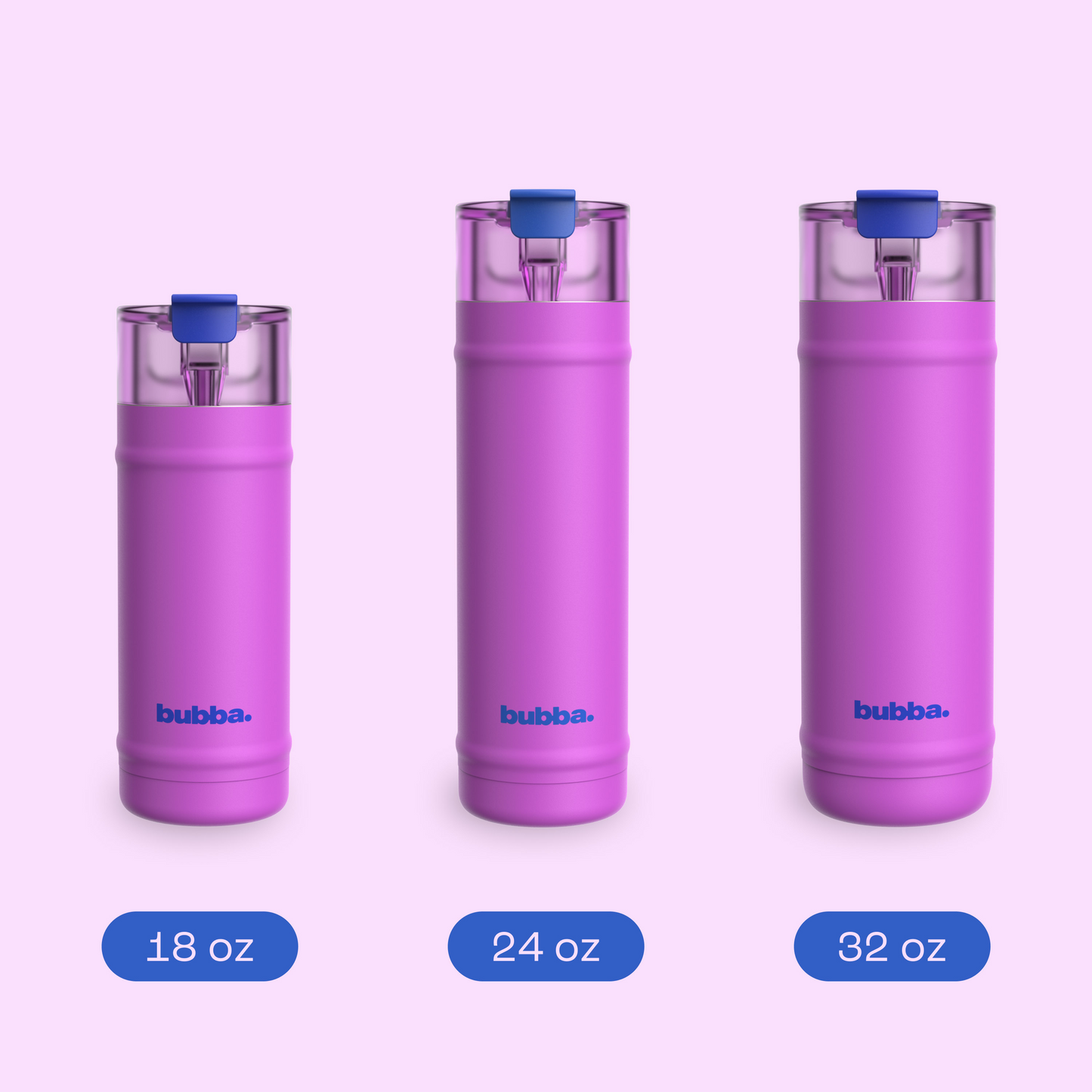 bubba 18 oz DualSip Insulated Stainless Steel Water Bottle - Mood Booster - US 6136