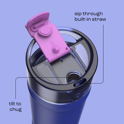 bubba 24 oz DualSip Insulated Stainless Steel Water Bottle - Ocean Energy - US 7820